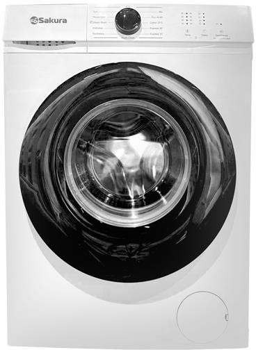 Cтиральная машина SAKURA SA-8205W белый/черный