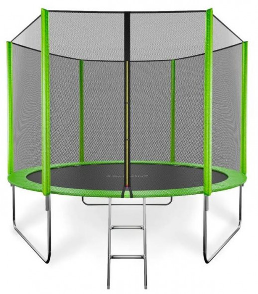 Батут GETACTIVE JUMP 10FT с внешней сеткой и лестницей зеленый (J10L)