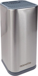 Подставка APPETITE ZJBL1 нерж/пласт для ножей 10*23,5см