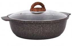 Жаровня KUKMARA жго31а а/пр литая 3,0л стекл/кр Granit ultra original