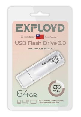 USB флэш-накопитель EXPLOYD EX-64GB-630-White USB 3.0
