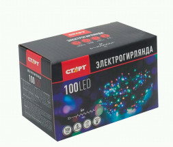 Электрогирлянда СТАРТ (14874) СТАРТ НГ 100LED 220V 8 реж 4м нить