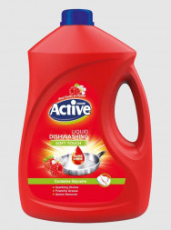 Гель-концентрат для мытья посуды ACTIVE Гель-концентрат для мытья посуды Клубника и малина , 3500 мл Red (511301199)