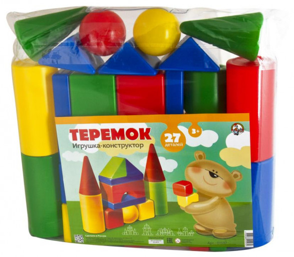 Детские игры ДЕСЯТОЕ КОРОЛЕВСТВО Выдувка. &quot;Теремок&quot; 27 эл (пвх сумка) 01597