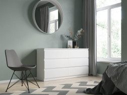 Комод НК-МЕБЕЛЬ STERN комод Т-6 (16 мм) 6-я Белый 72676242 (2 кор.)