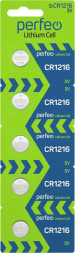 Батарейки PERFEO (PF_C4993)CR1216/5BL LITHIUM CELL