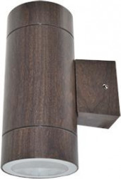 Светильник накладной влагозащищенный ECOLA FW53B2ECH GX53 LED 8013A 2*GX53 темное дерево
