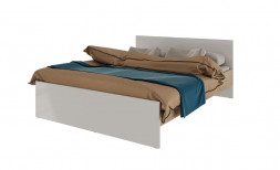 Кровать двуспальная без основания МЕБЕЛЬ-КОМПЛЕКС Нордик Кровать 1,6 без основания Дуб сонома/Белая Аляска