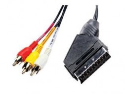 Аудио-видео шнур REXANT (17-0201-7) SCARTх3 RCA 1.0м (10)