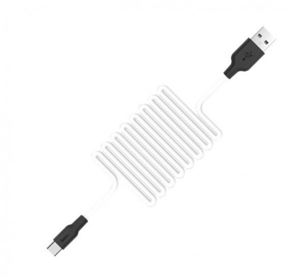 Кабель HOCO (6957531071402) X21 USB (m) - Type-C (m) 1.0m - белый/черный