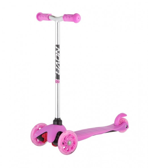 Самокат NOVATRACK 120DISCOKIDS.PN20 Кикборд розовый 140995