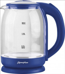 МАТРЁНА MA-154 электрический (1,8 л) стекло синий (105229)