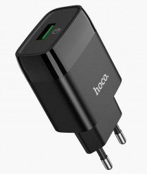 СЗУ HOCO (6931474732507) СЗУ HOCO C72Q Glorious single port charger (черный)
