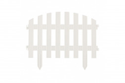 Садовые ограждения PALISAD Забор декоративный Винтаж , 28 х 300 см, белый 65011