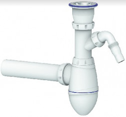 Сантехническая арматура UNICORN A310V - сифон для тюльпана, умывальника с прикручивающимся выпуском