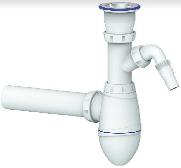 Сантехническая арматура UNICORN A310V - сифон для тюльпана, умывальника с прикручивающимся выпуском