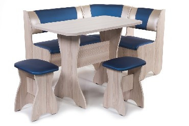 Набор мебели для кухни БИТЕЛ ТЮЛЬПАН Ясень/Терракот С-120 Бежевый С-101 (4 кор)