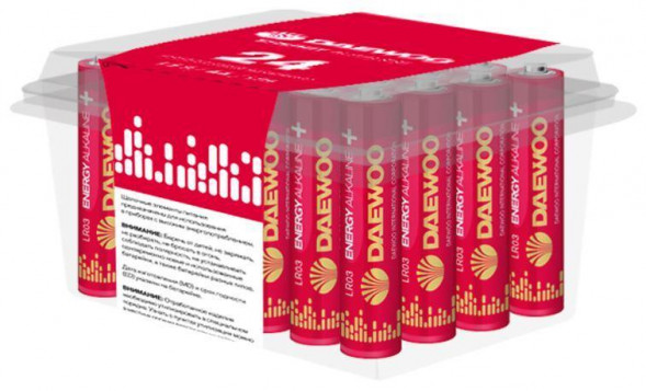 Батарейка DAEWOO LR03/24BOX Energy Alkaline