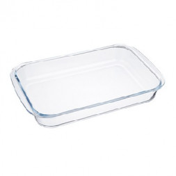Форма для выпечки SATOSHI Форма для запекания жаропрочная прямоугольная, с ручками, стекло, 34х21х5см, 2,0л 825-004