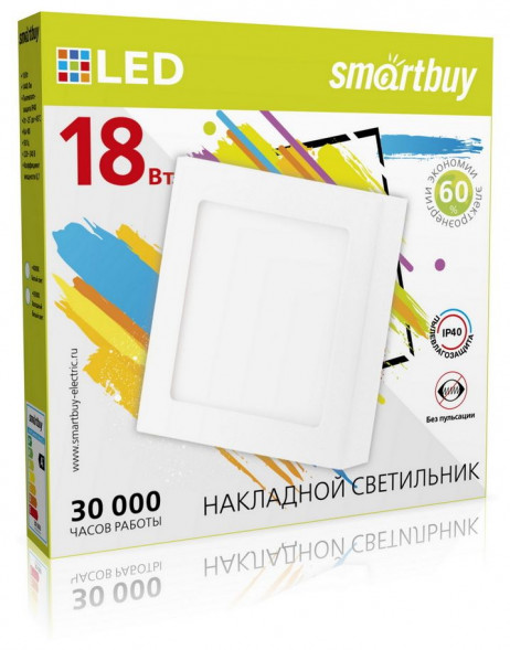 Светильник SMARTBUY (SBL-SqSDL-18-4K) 18w/4000K