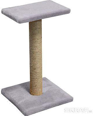 РЫЖИЙ КОТ Когтеточка с полкой-лежанкой 30*30*54 см (104778)