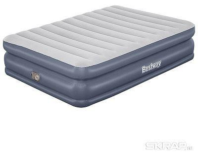 Матрас надувной BEST WAY Матрас надувной Tritech QuadComfort Queen со встроенным электронасосом 203x152x51 см Bestway 67925