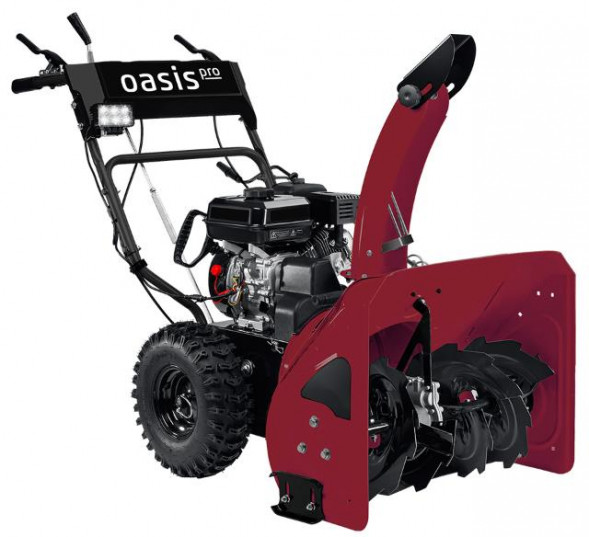 Снегоуборщик OASIS SM-7/61К Pro бордовый