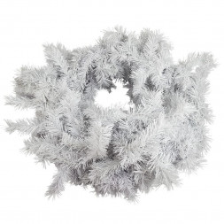 Еловые изделия NEON-NIGHT (307-121) БЕЛОСНЕЖНЫЙ ЕЛОВЫЙ ШЛЕЙФ 2,7М