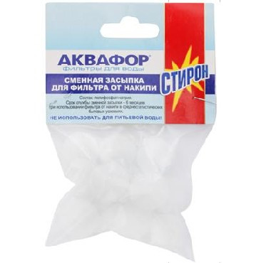 Водоочистка АКВАФОР Сменная засыпка для фильтра от накипи (полифосфат натрия)