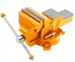 Тиски КАЛИБР ТПСН-125 Тиски слесарные поворотные (125 мм, наковальня)