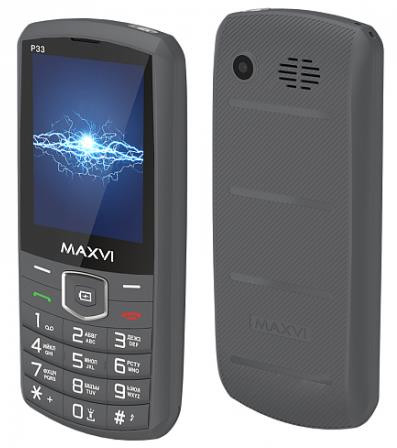Телефон мобильный MAXVI P33 Dark Grey