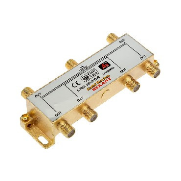Делитель REXANT ДЕЛИТЕЛЬ ТВ Х 6 + 7ШТ. F &quot;BOX&quot; 5-1000 МГЦ &quot;GOLD&quot; 05-6104-1