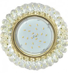 светильники ECOLA FD53RYECB GX53 H4 Прозрачный /Золото