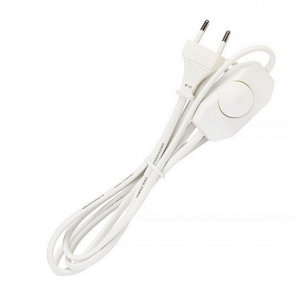 шнур SMARTBUY (SBE-06-P07-w) Шнур с диммером 1,7 метра белый ШВВП 2х0,75