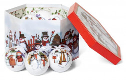 Набор ёлочных шаров WINTER GLADE Набор ёлочных шаров папье-маше, 14 шт. 7514G020