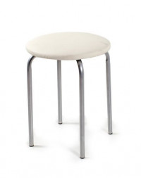 Табурет БИТЕЛ ЛОТОС (серебро, Борнео милк)