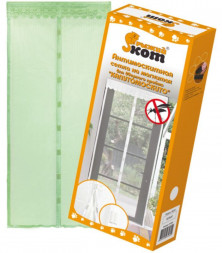 Сетка антимоскитная РЫЖИЙ КОТ Сетка антимоскитная на магнитах "Капутомоскито" KM-G, цвет зеленый 311252