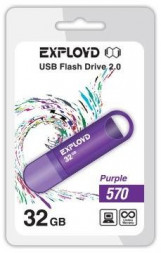 USB флэш-накопитель EXPLOYD 32GB-570-пурпурный