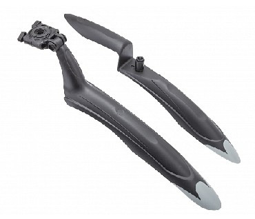 Крылья STELS Крылья 24&quot;-26&quot; XGNB-039А, пластиковые, чёрно-серые, комплект 610240 LU091562