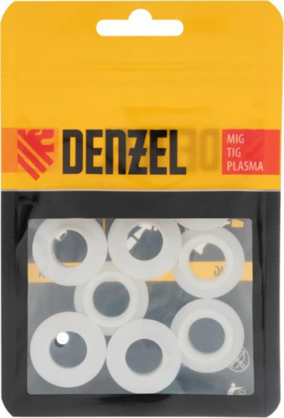 Сварочный аппарат DENZEL Кольцо газовой линзы для TIG горелки тип 26, 10 шт 93660