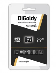 Карта памяти DIGOLDY MicroSDHC 8GB Class10 - б/а