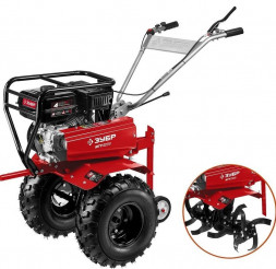 Мотоблок ЗУБР МТУ-450 Мотоблок бензиновый усиленный, 212 см3