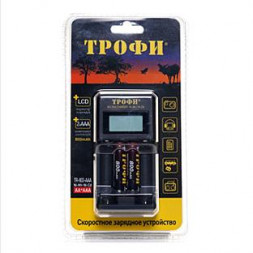 Аккумулятор ТРОФИ TR-803 AAA LCD скоростное + 2 HR03 800MAH