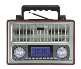 Радиоприемник БЗРП РП-311 УКВ 64-108МГц, бат. 4*R20, 220V, акб 1400mA/h, USB/SD/microSD/AUX, дисплей