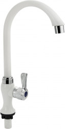 Кран на одну воду BRIMIX 6624 Кран на одну воду, металлокерамика, из высокопрочного АБС пластика, модель элегант, цвет БЕЛЫЙ.