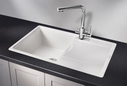 Мойка кухонная GRANULA GR-7804 АРКТИК (БЕЛЫЙ) кварц