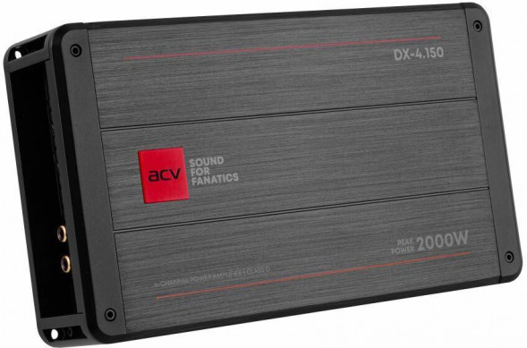 Автоусилитель ACV DX-4.150 V4 4*150Вт/4-3-2 канал/4-2 Ом/HPF/LPF/BP/BassBoost/High Input/D class ACV DX-4.150 V4 4*150Вт/4-3-2 канал/4-2 Ом/HPF/LPF/BP/BassBoost/High Input/D class