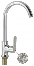 Смеситель для кухни GFMARK 4854 Смеситель кухонный шаровый боковой с АЛМАЗНОЙ КРОШКОЙ на ручке