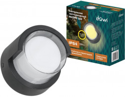 Светильник настенный накладной DUWI 24784 9 NUOVO LED 6Вт 3000К термостойкий пластик черный