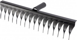 Грабли СИБРТЕХ Грабли стальные, 420 мм, 16 витых зубьев, без черенка, Россия,